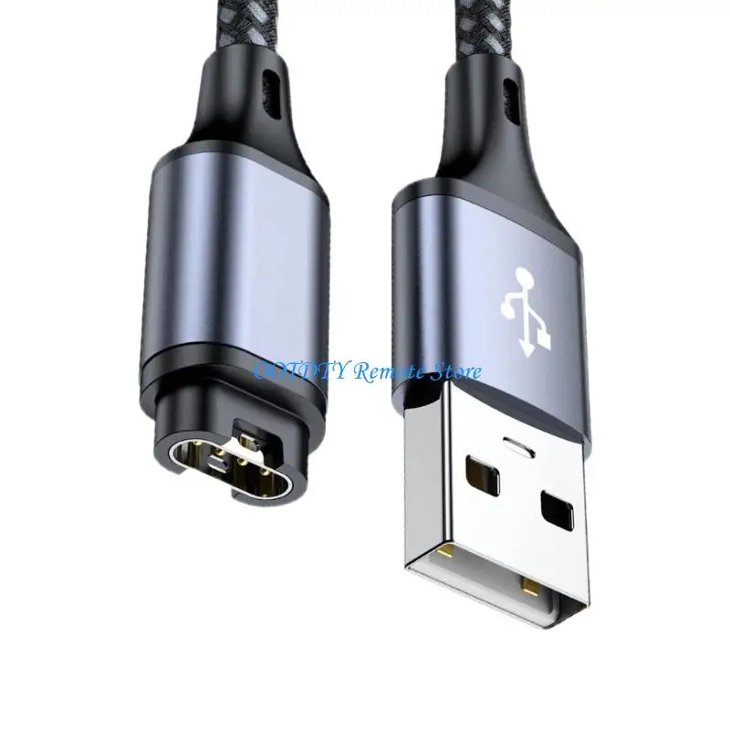 Reinforced Aluminum Charging Cord Type C USB A For Watches Power Supply 120cm Cable