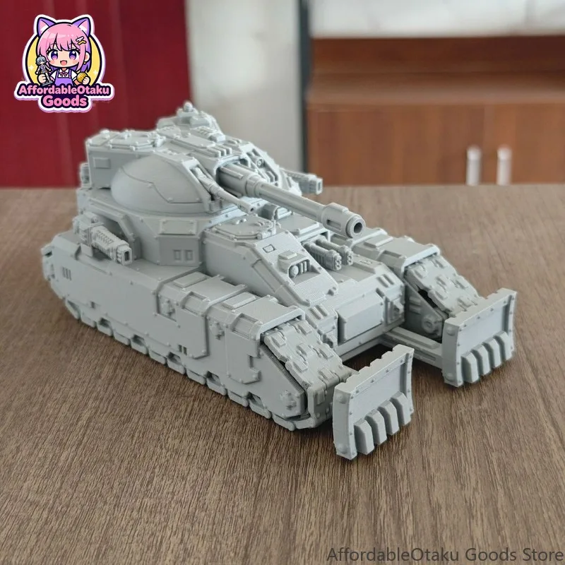 Sci-Fi Heavy Assault Tank Model Kit Unpainted Resin Wargame Vehicle Unit Tabletop Gaming Miniature Tracked Tank Painting Display