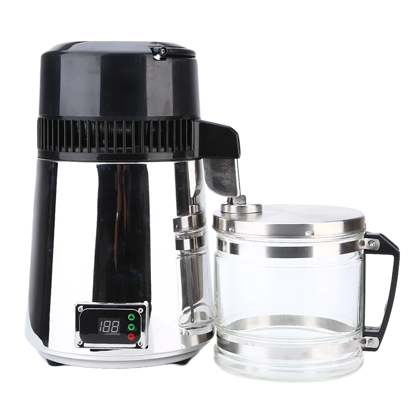 Lab Medical Dental Home Clinic Stainless Steel Distilled Water Making Filtration Purifier Electric 4L Distillation Water Machine