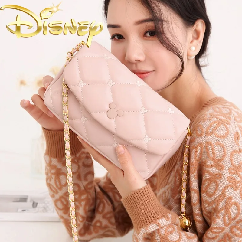 Disney Mickey New Women's Shoulder Bag Luxury Brand Original Fashion Women's Shoulder Messenger Bag Cartoon Mini Women's Bag