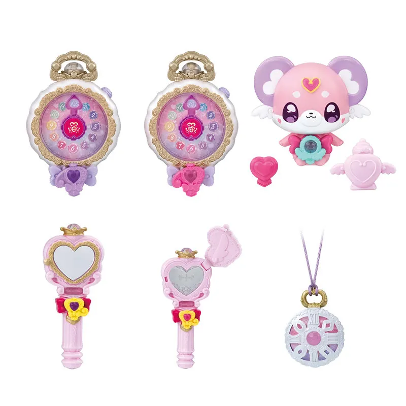  Accesorios de disfraz de Pretty Cure de Bandai Gashapon, accesorios de conexión, reloj de bolsillo, espejo mágico, dispositivo de transformación, periféricos