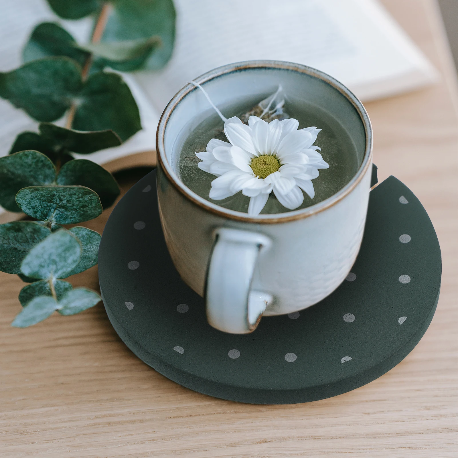 

6 Pieces Cactus Style Insulation Pads 80x80mm Coasters Set Heat Resistant Cup Mat Table Accessories