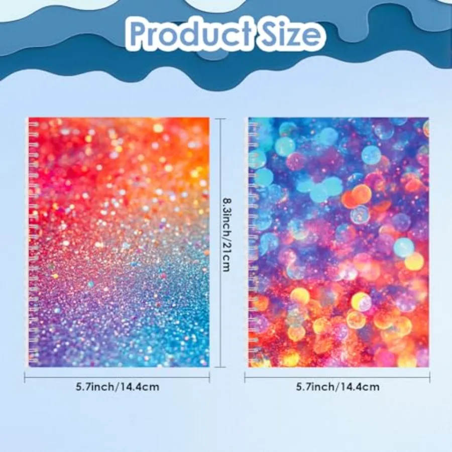 2 Pack Reusable Sticker Book Collecting Album Sticker Storage Organizer Book with 32+32 Blank Release Paper A5 Size Sticker Hol