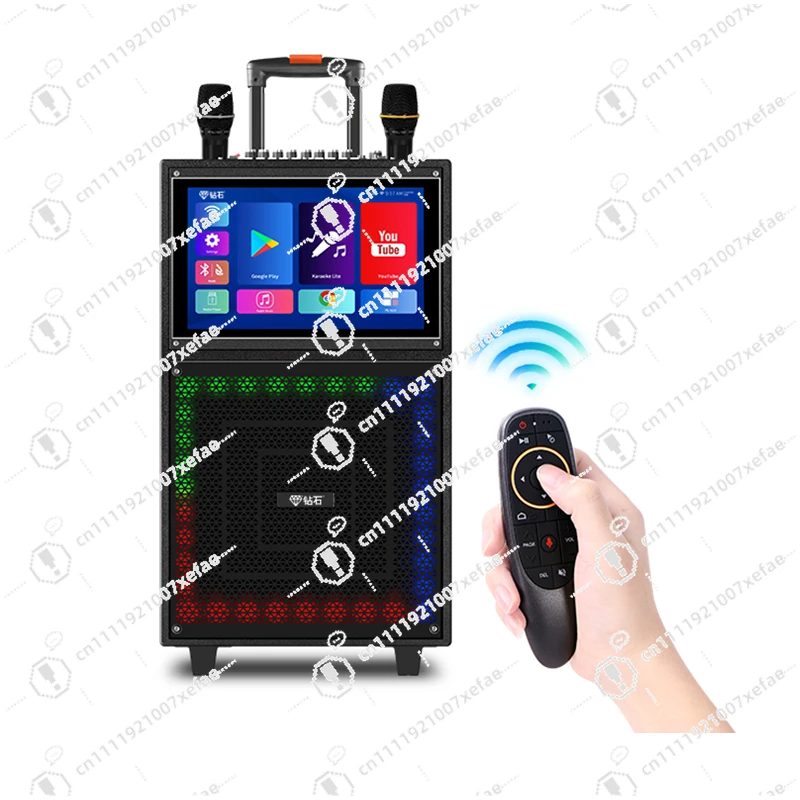 

10 inch woofer karaoke system multi-function trolley speaker
