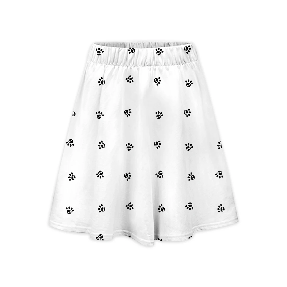 2023 New Cartoon Dog Pattern Short Skirt A-line Skirt Slim Fit and Comfortable To Wear, Come and Buy From Lianshuo Black Skirt