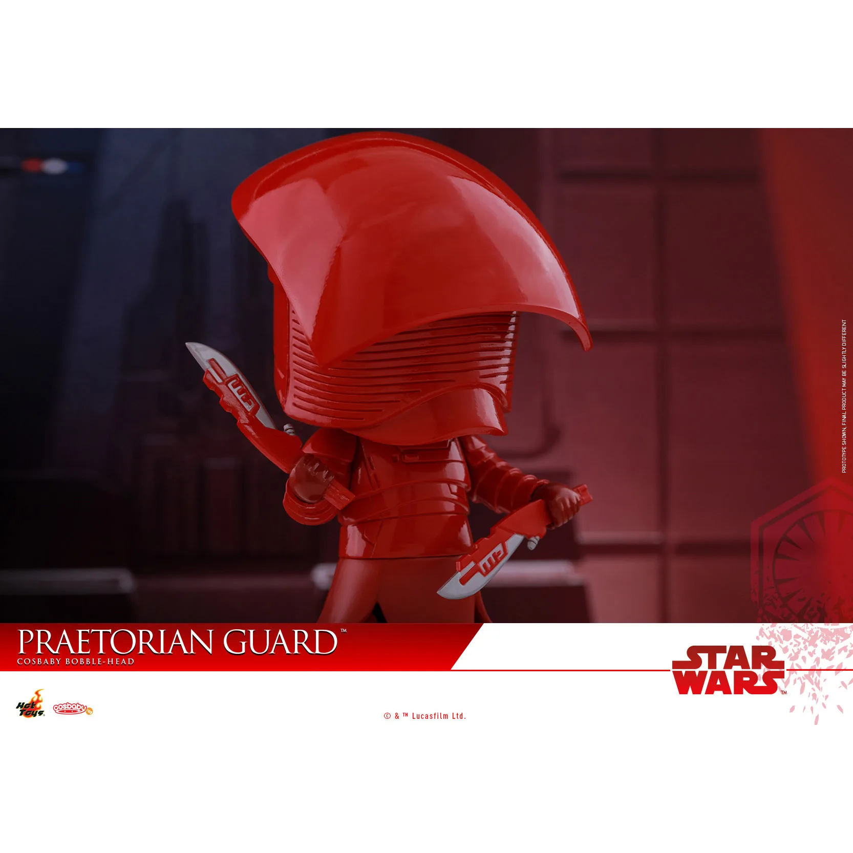 In Stock 100% Original Hottoys Cosbaby COSB411 PRAETOPIAN GUARD Star Wars The Last Jedi Model Collection Artwork Q Version