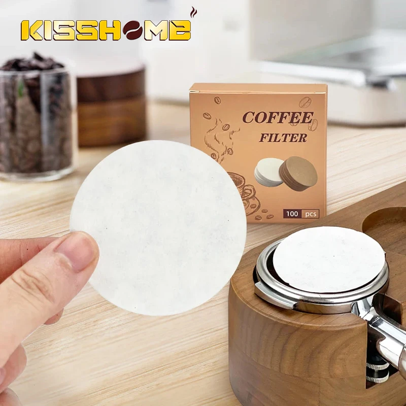 Coffee Filter Paper 51mm 53mm 58mm Round Disposable For Delonghi Breville Portafilter Espresso Tool Barista Accessories 100pcs