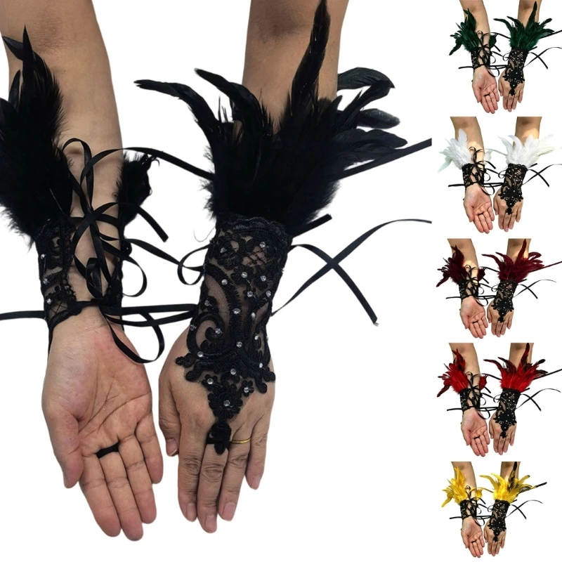 par-acessorios-mao-para-fantasia-x5xa-para-adultos-luvas-renda-com-detalhes-bordados-para-uso-palco-festas-e