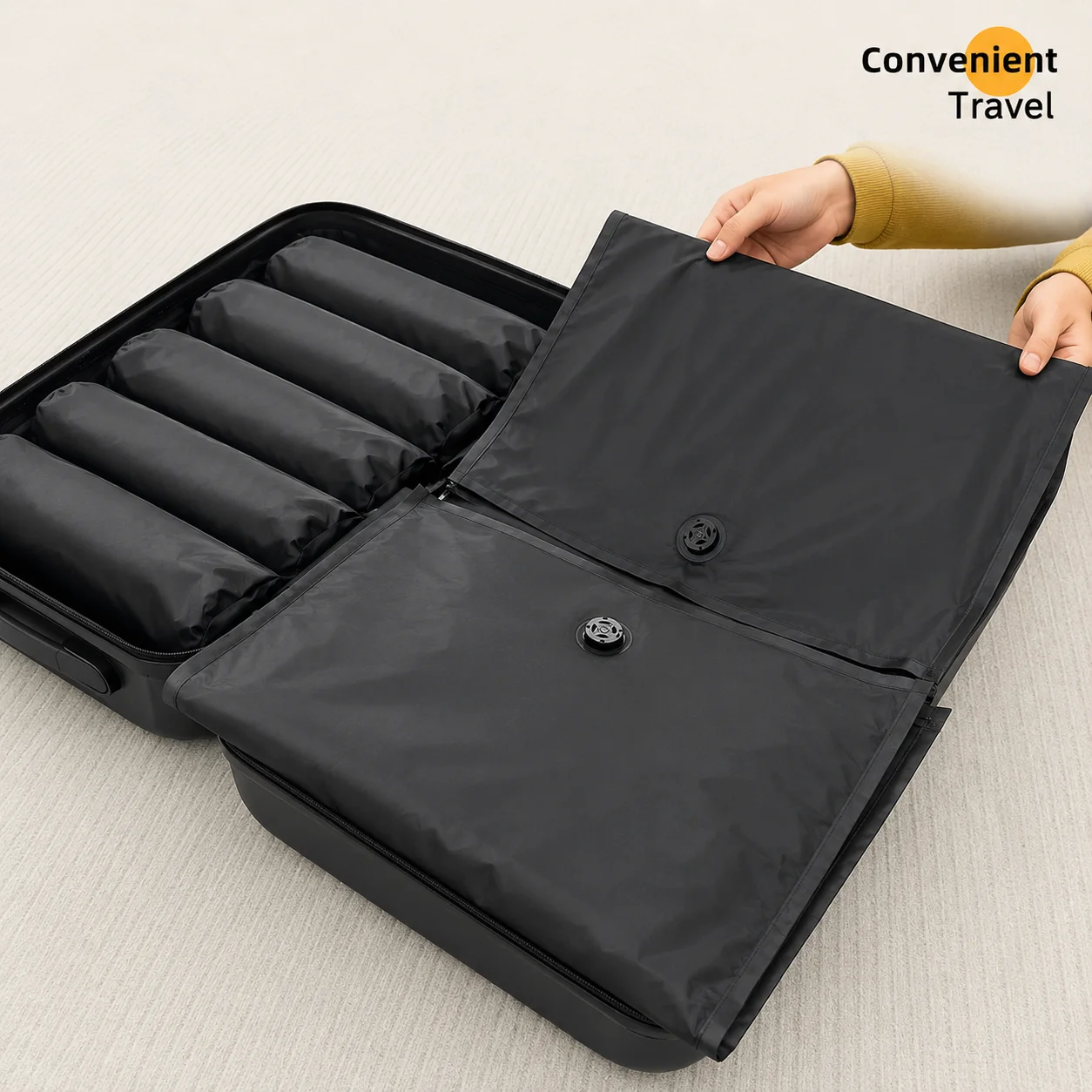 Sac de compression portable à main, spécialement conçu pour les voyages domestiques, 1 pièce
