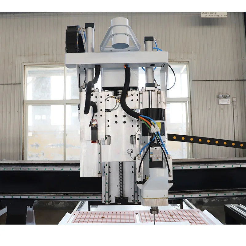 Four-axis ATC CNC woodworking carving machine (with marker head rotation shaft) is suitable for furniture making