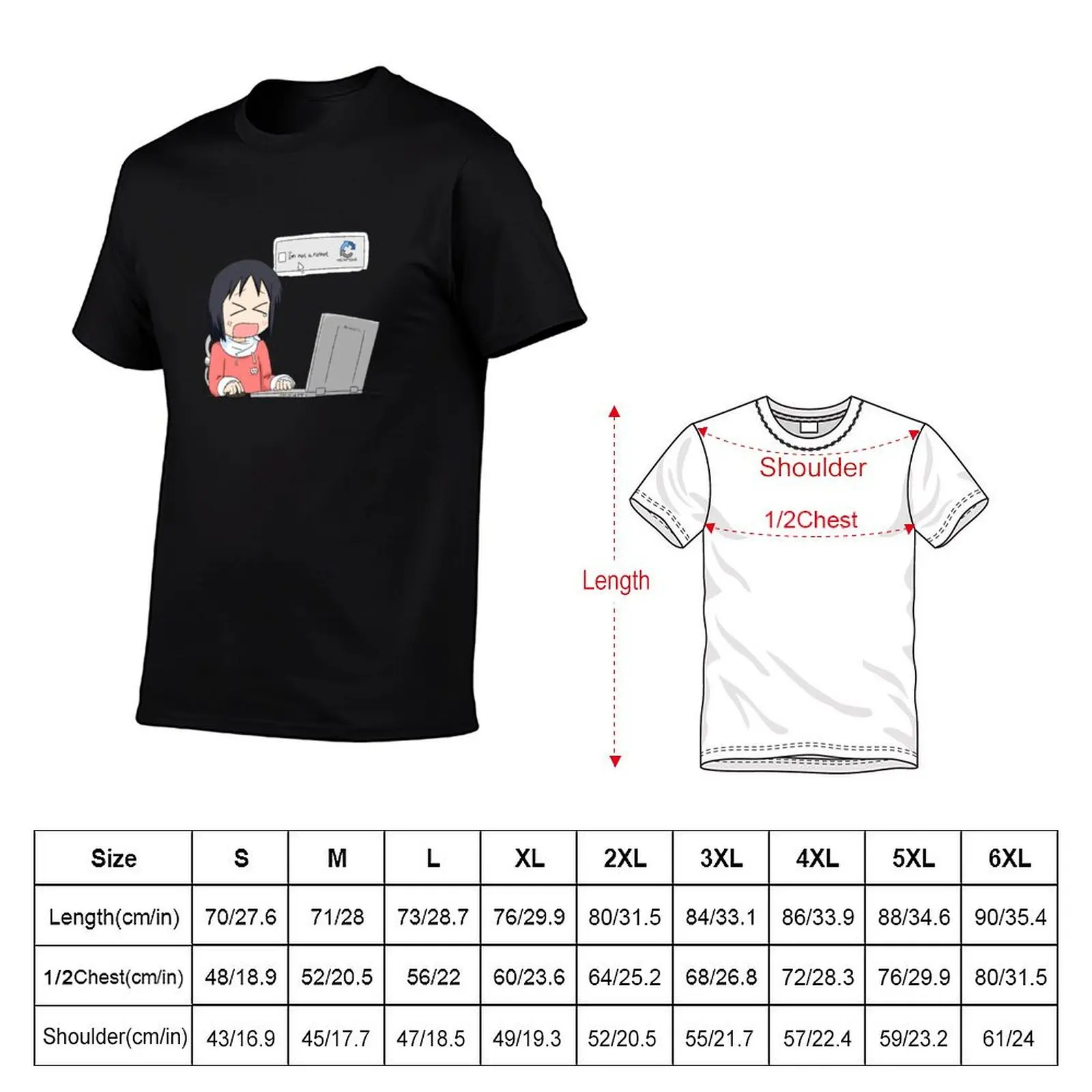 Nichijou - Yuuko Aioi 1 T-Shirt blue lock football t shirt mens funny t shirts