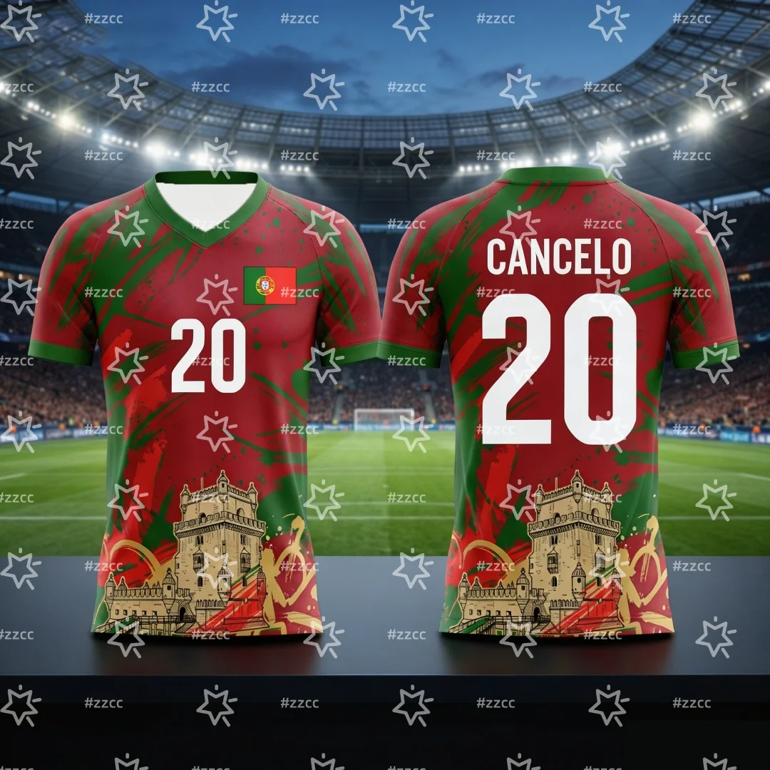 2026 Cristiano Ronaldo Football Jersey Portugal Fan Commemorative Jersey Sports Men's T-Shirt Kid's Woman's Tee ﻿cycling jersey view 4