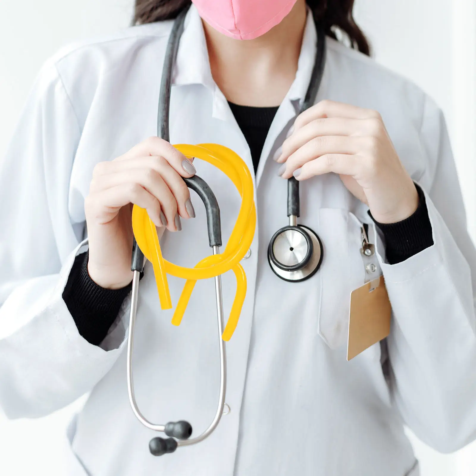 

3Pcs Y Shaped PVC Replacement Tubing for Stethoscope Soft Flexible Tubes Durable Parts Clear Sound Transmission