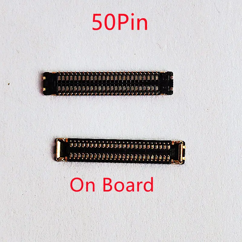 10Pcs 50pin LCD display FPC Connector Port Plug For Huawei Enjoy 8E Lite 8ELite Y5Lite Y5 Prime 2018 Honor Play 7 on board/cable