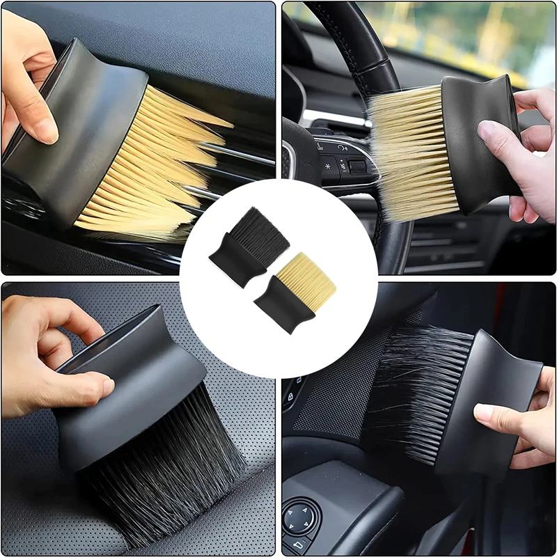 

Auto Interior Dust Brush Car Cleaning Brushes Soft Bristles Detailing Brush Dusting Tool for Car Dashboard Air Conditioner Vents