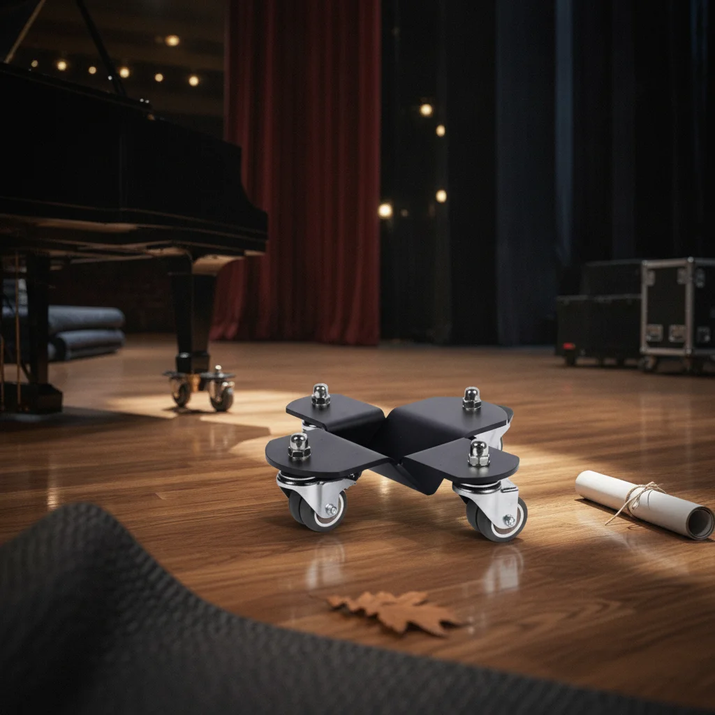 Low Profile Transporthilfe Flat Top Surface Piano Truck Dolly Heavy Instrument Mover for Home or Studio Moves