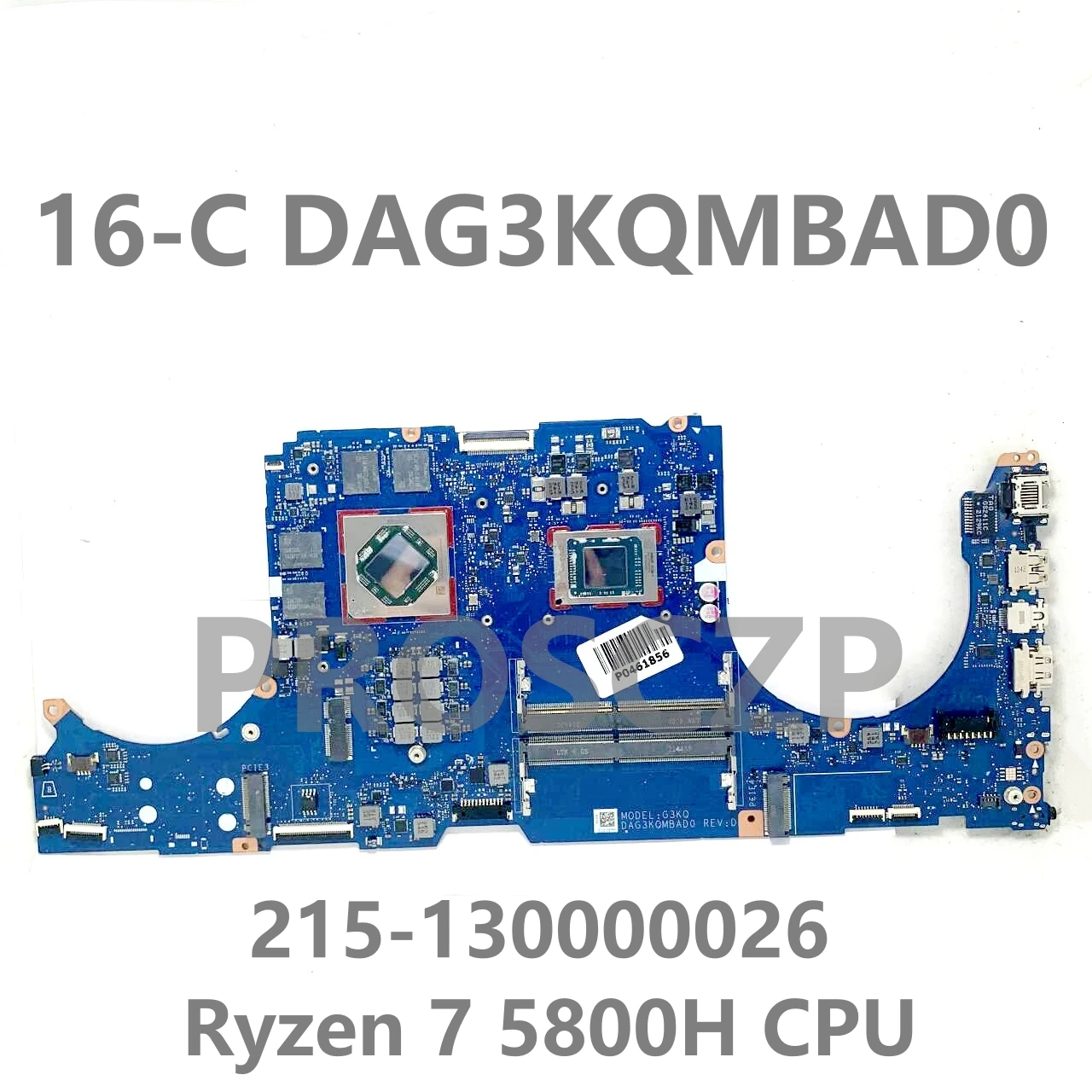 

DAG3KQMBAD0 215-130000026 High Quality Mainboard For HP Omen 16-C Laptop Motherboard With Ryzen 7 5800H CPU 100%Full Tested Well