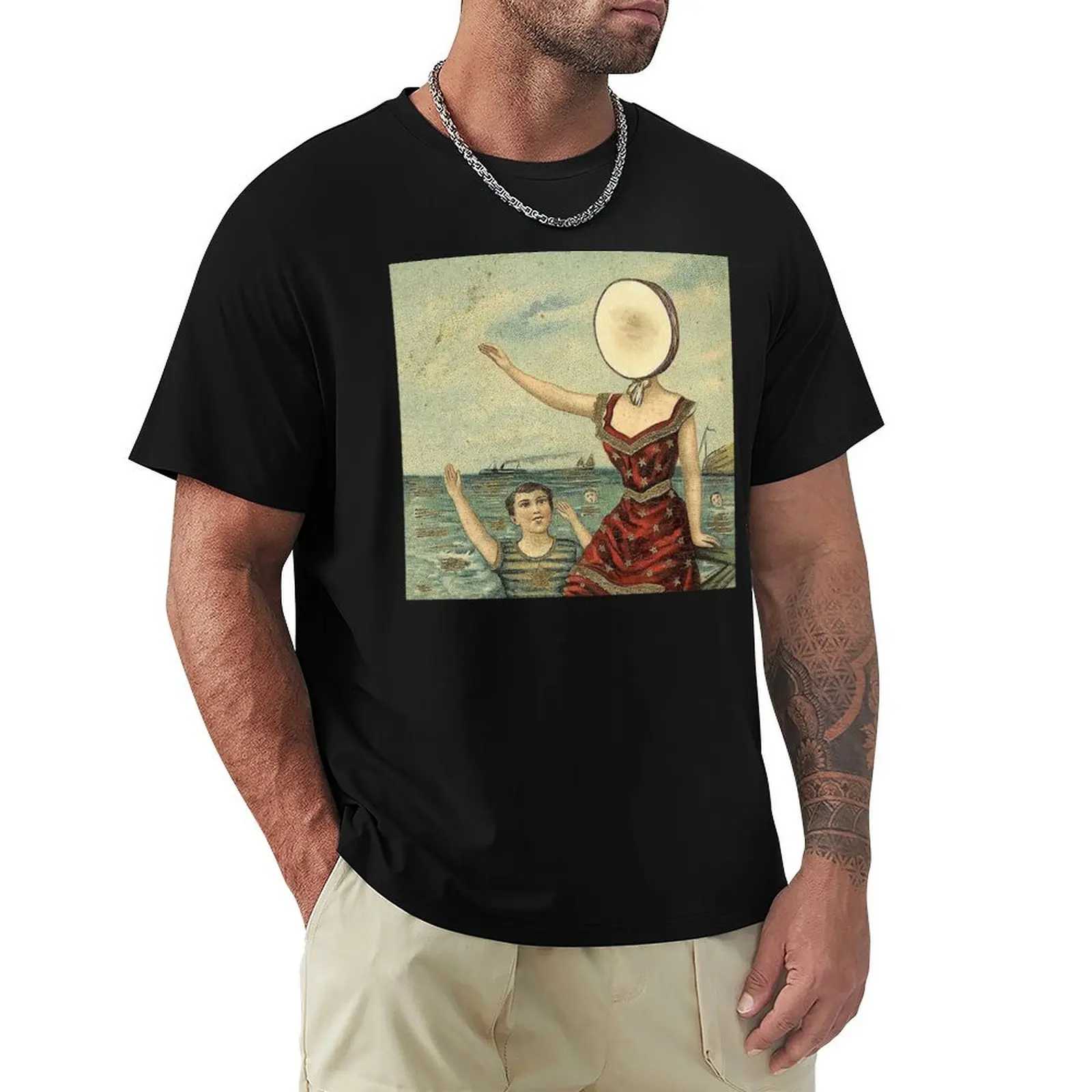 In The Aeroplane Over The Sea T-Shirt man t shirt summer T-Shirt