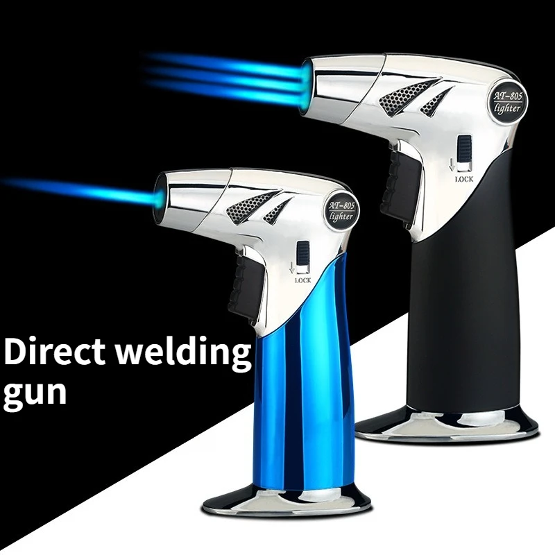 Windproof Direct Outdoor BBQ Torch Lighter High-temperature Cigar-specific Lighter Accessory