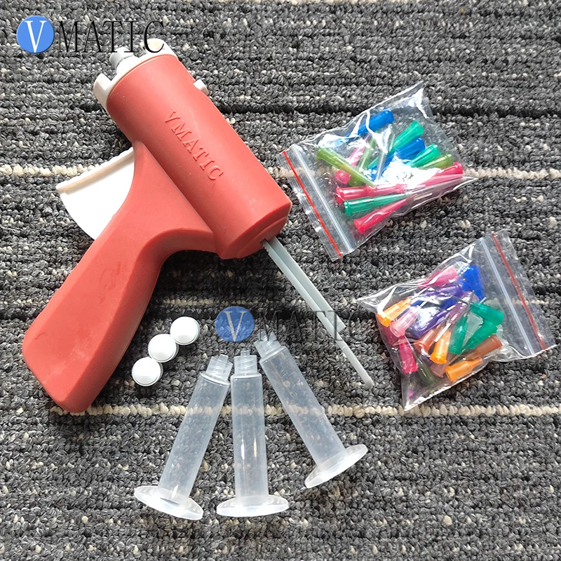 

Free Shipping VMATIC Brand 5/10/30/55 Cc Ml Single Liquid Fluid Glue Manual Syringe Cartridge Caulk Gun