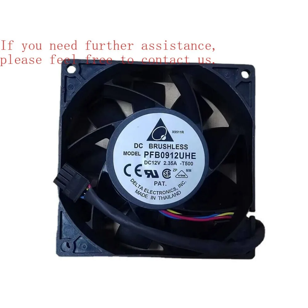 

For Delta PFB0912UHE DC12V 2.35A 9CM 2 Wire Housing Violent High Airflow Cooling Fan -
