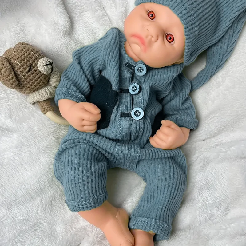 16.14インチのリアルな全身シリコン製リボーンドール、柔らかい体、5.6ポンドの新生児人形、開いた口