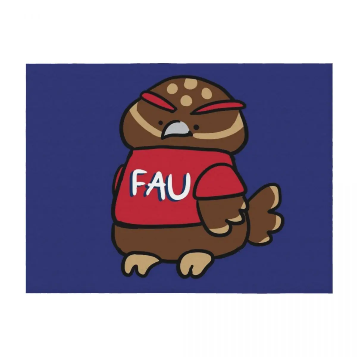 

Owlsley the Owl - Florida Atlantic University Throw Blanket Soft Loose Furry Baby Blankets