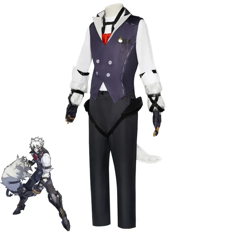 أزياء Zenless Zone Zero Von Lycaon التأثيرية مجموعة كرنفال الهالوين فيكتوريا بتلر سترة وقميص شعر مستعار موحد