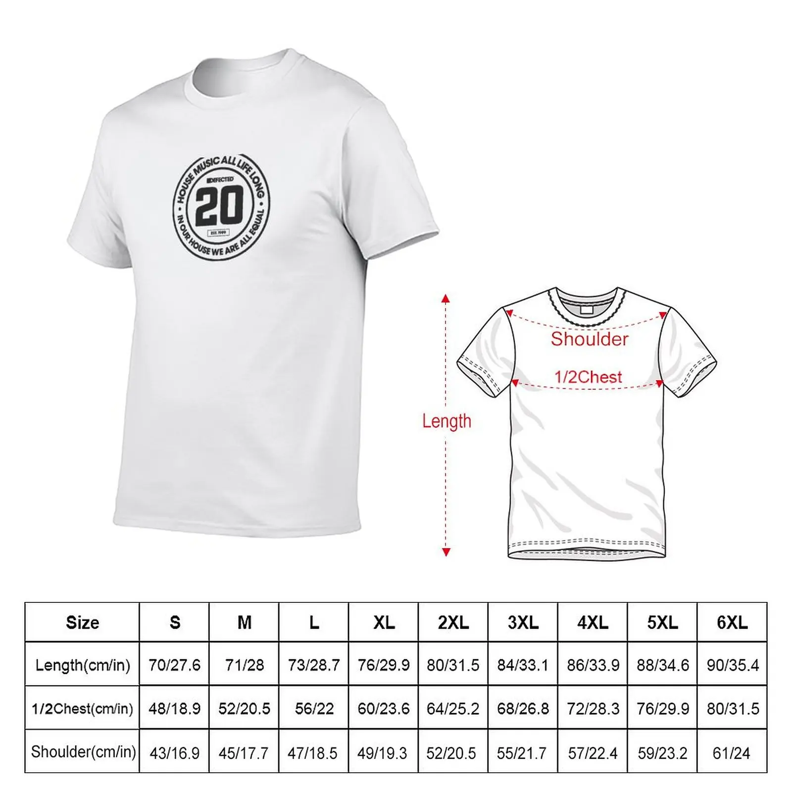 DEFECTED RECORDS T SHIRT Rave T Electronic Music Festival Ibiza Party House T-Shirt Casual Fashion Print Tee Top