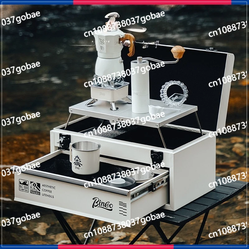 

Двойной клапан мокко горшок кофейник набор для кемпинга концентрированное хранилище портативный открытый кемпинг