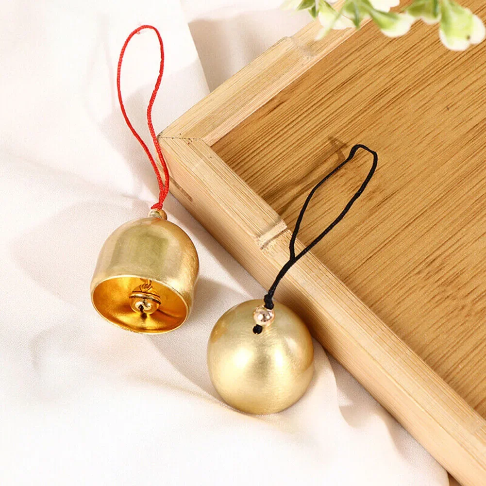Bells Jingle Metal Christmas Pure Copper Bell Mini Cowbell Decorative Vintage Wind Chime Pendant Anti-Theft Door Bell