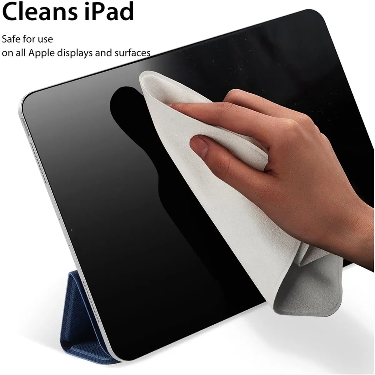 Screen Cleaner 50ml + Microfiber Polishing Cloth,Streak‑Free Phone/Laptop/Tablet/Monitor Kit,Removes Fingerprints & Dust