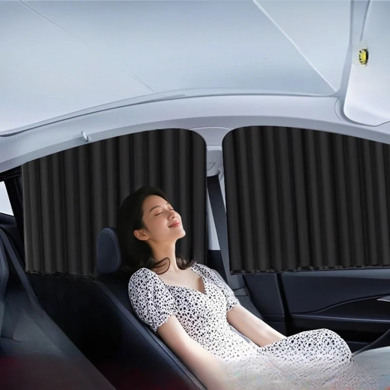 

Car curtains sunshade trolley curtains track type sunscreen cars interior privacy slide rails special cars rears rows