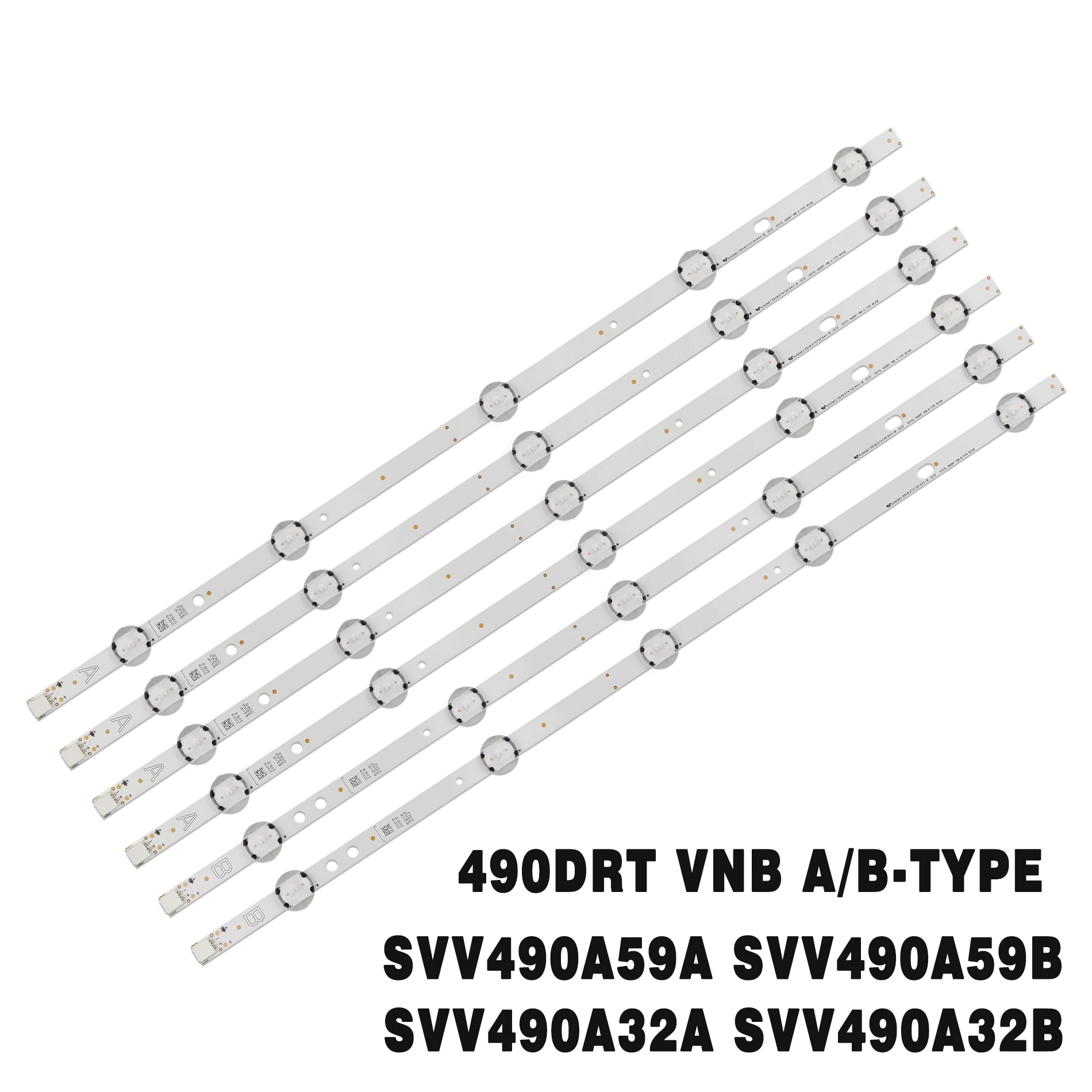 キット6個用のledバックライトte49283n25f1c10d-lt49v4200-d49f283m3ci-d49f279n3cw-te49282b34c2h-49fa7000-49fb7000-tx-49ds352e