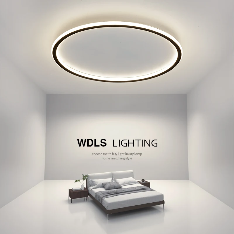 

Modern LED Ceiling Light Shape Dimmable with Remote Control Living Room Bedroom Balcony Aisle Ceiling Lamps Ultra Thin Circular