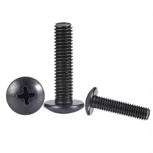 10Pcs/lot M2 M2.5 M3 M3.5 M4 M5 M6 TM Screws Phillips Truss Mushroom Head Screw Black Plated Electronic Carbon Steel Screws - Image 3
