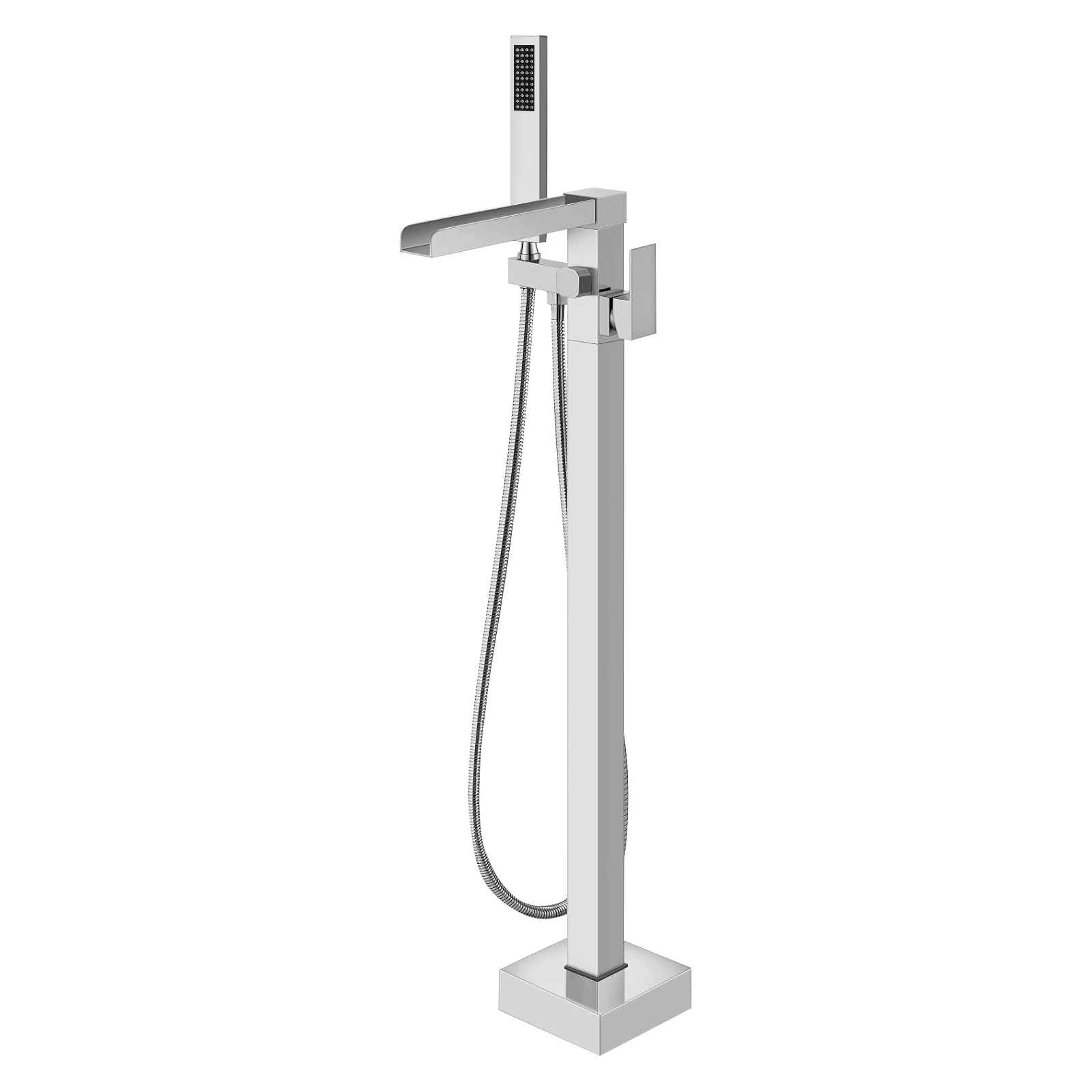 

Freestanding Tub Faucet Bathtub Faucet Floor Mounted Bathroom Faucets with Adjustable Hand Shower for Home Bathroom Bathtub Shower