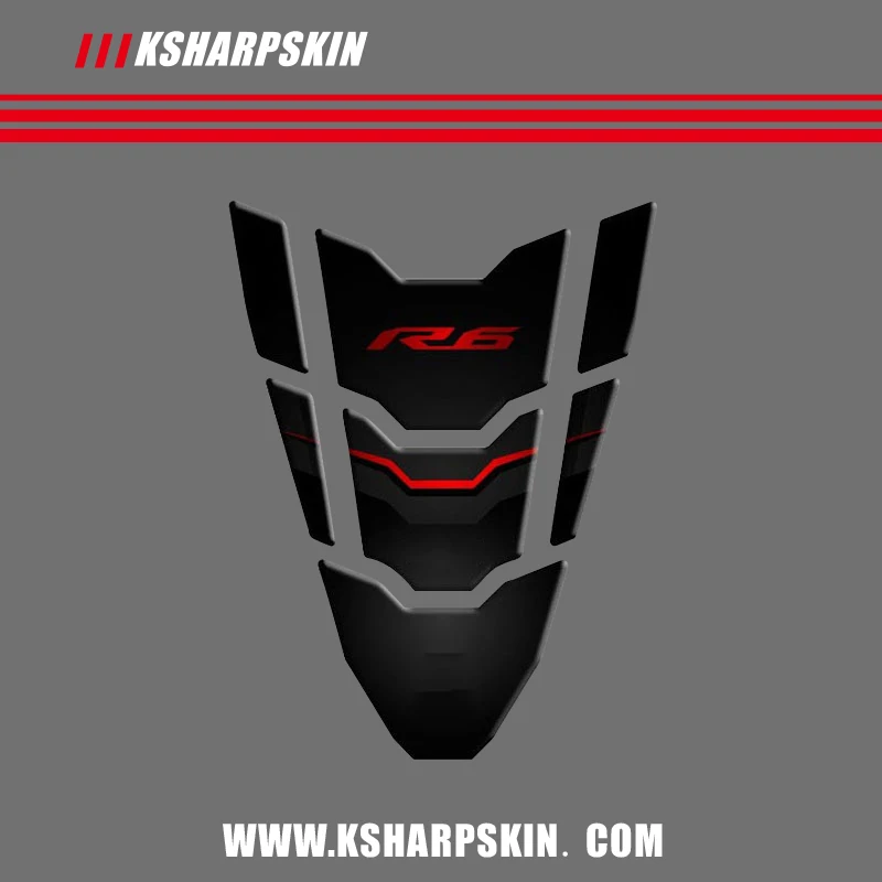 

Fuel tank carbon fiber scratch-resistant stickers motorcycle stickers fish bone decals for YAHAMAH R6