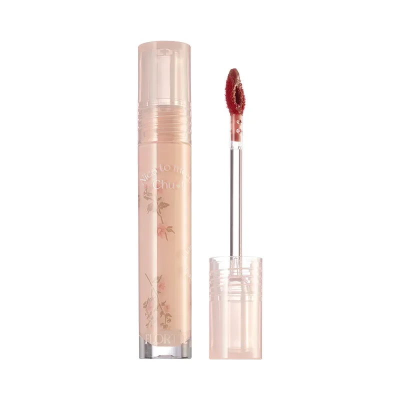 FLORTTE Glow Lip Glaze First Kiss Dew Vitamin Long-Lasting Lip Gloss Lipstick Make Up Mirror Lipgloss