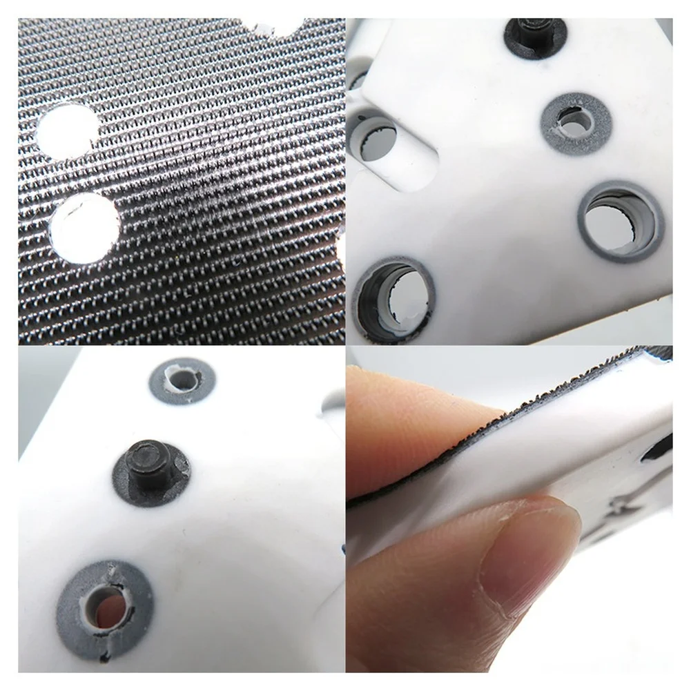 80x130mm Sanding Disc Tray Square 4 Pin 12 Hole PU Nylon Composite Base Lightweight Design for Precision Sanding