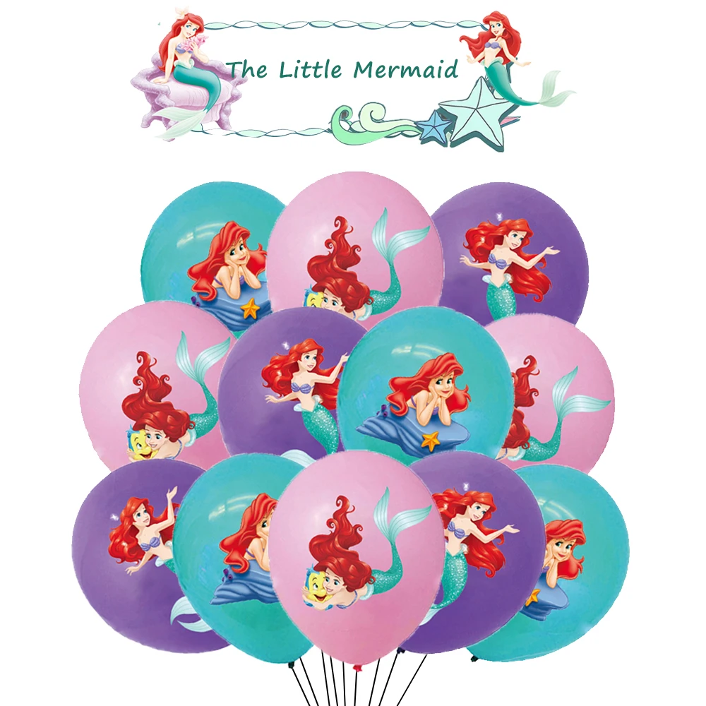 Girl Favors Party Supplies Little Mermaid Princess Ariel Party Accessories Decoration Family Festivel Event Gifts Tableware Cup