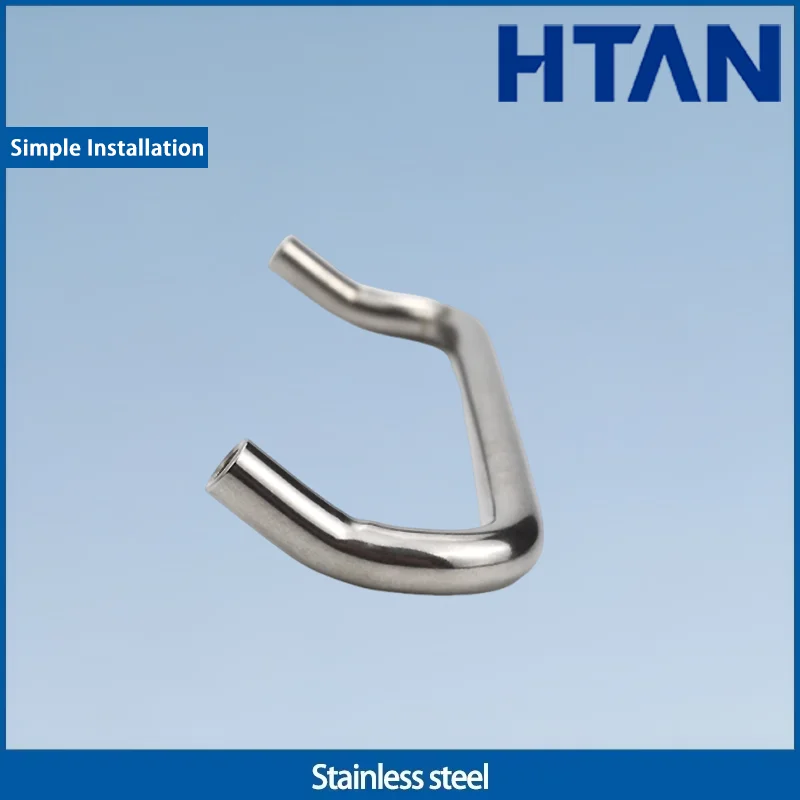 304 Stainless Steel New Hyperbolic Oblique Handle Rounded Handle Industrial Equipment Model Internal Thread