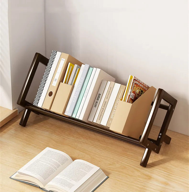 Simple Desktop Bookshelf Office Documents Books Magazines Stationery Storage Shelf Student Study Story Picture Books Rack