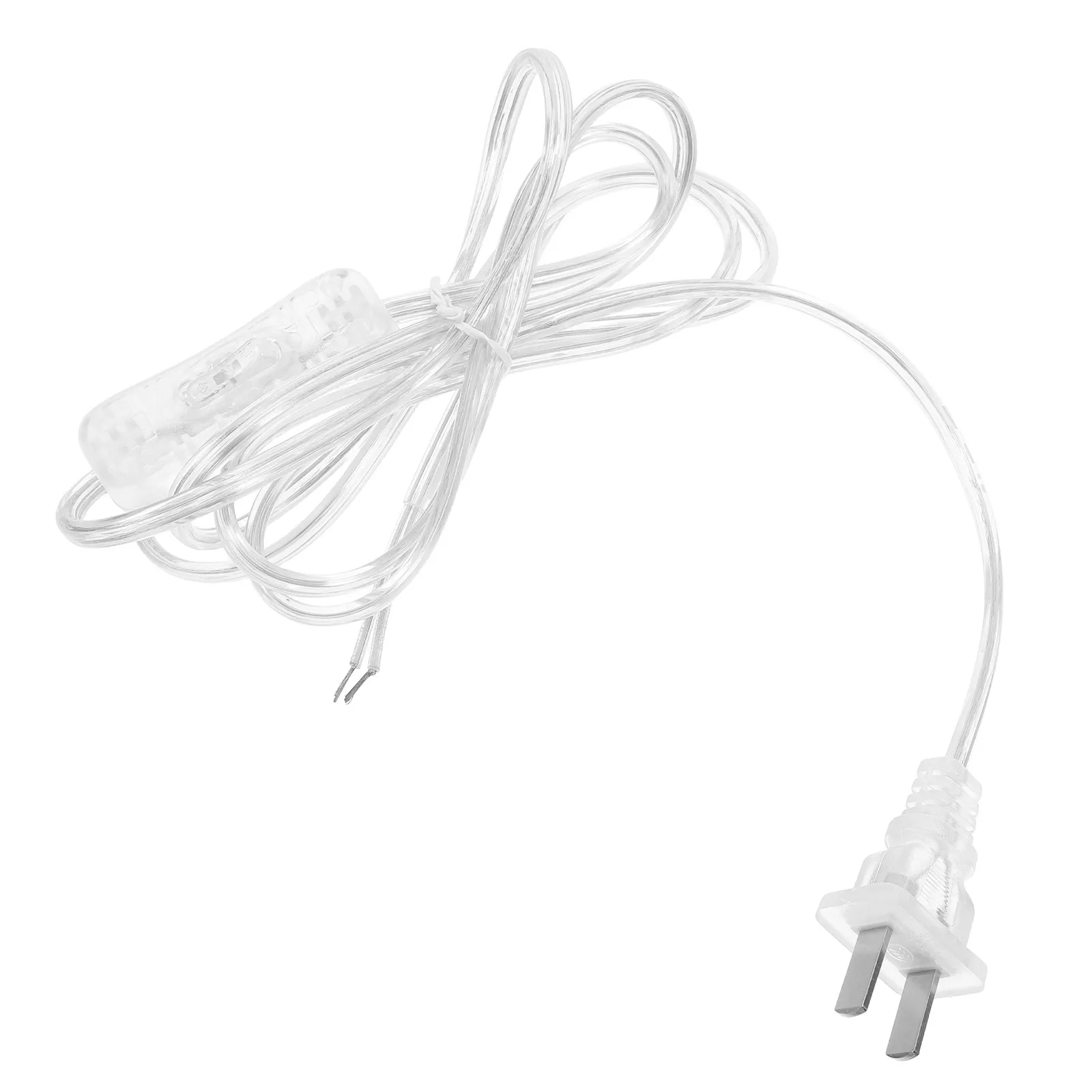 

Прозрачный шнур для светильника 1,8 м со встроенным выключателем, современный прозрачный силовой кабель для подвесных светильников и замены винтажных светильников