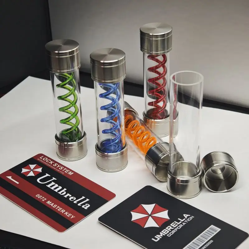 ในสต็อก Biochemical Crisis Handmade T-Virus ตัวอย่างขวด-ร่ม Corp. Collectible (อินเทรนด์จอแสดงผล Prop & ของขวัญ)