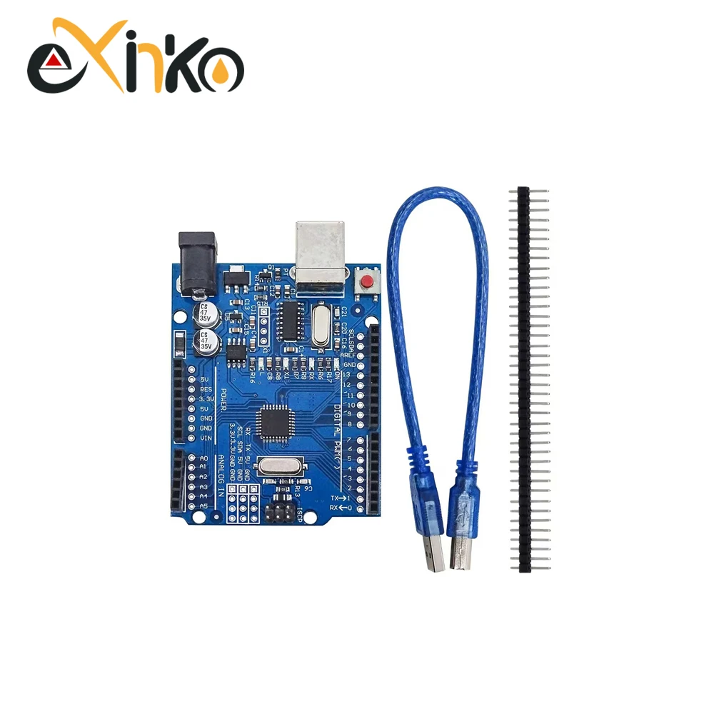 1/5/10pcs UN0 R3 Board ATmega328P Development Board with Pin Header and Cable Compatible with Arduino IDE Projects Type-c