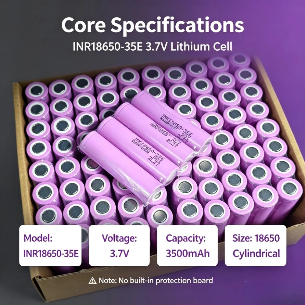 Real 3500mAh 3.7V 18650 Rechargeable Lithium Cell For Power Bank Flashlight DIY Power Supply