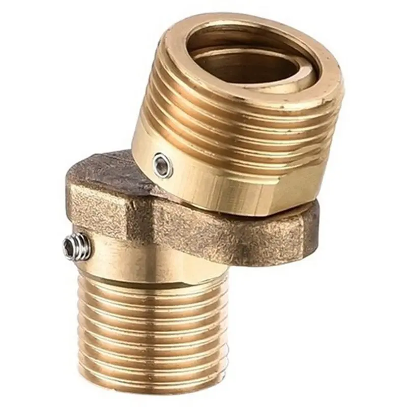T21C Eccentric Screw Curved For Shower Faucet Adapter 2Pcs Universal Angled Foot 360° Rotating Adjustable Fitment