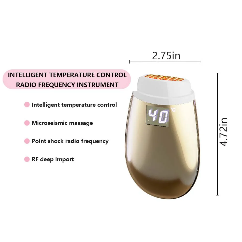 Beauty Facial Lifting and Tightening Electric EMS Warm Import Stamping RF Instrument Collagen Cannon