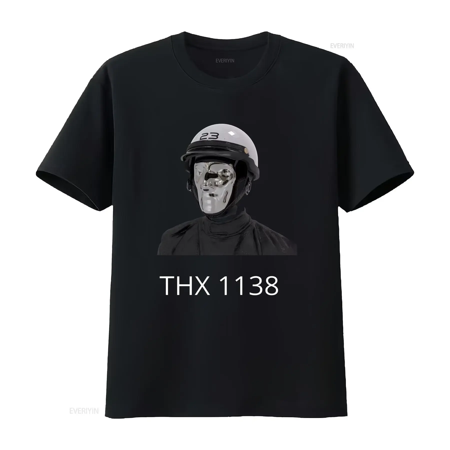 Thx 1138 camisa vintage lavada esticada confortável macio topo para uso diário gráfico ligeiramente streetwear moda versátil